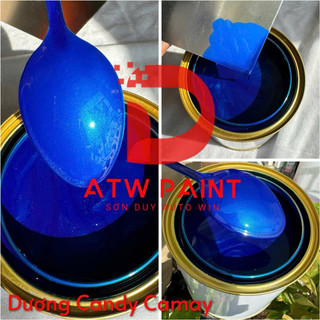  Sơn Màu Xanh Dương Candy Camay sơn Auto Lacquer  1K  đóng lon 250g 