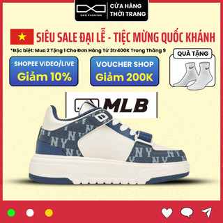 Giày thể thao MLB Chunky Liner Mid Denim NY Yankees Chính Hãng cho nam nữ, MLB Authentics Fullbox OXO FASHION