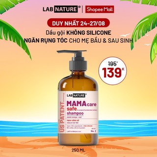 Dầu gội không Silicone Ngăn rụng tóc dành cho mẹ bầu và sau sinh LAB NATURE No.2 - Công nghệ Nano Dầu Olive - 250ml