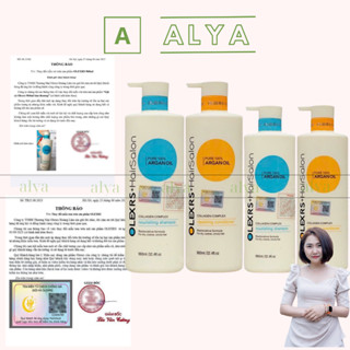 Cặp Dầu Gội Xả Olexrs Argan Oil Collagen 960ml Cho Tóc Khô Xơ Hư Tổn Tóc Gàu Ngăn Rụng Tóc. Hàng Chính Hãng