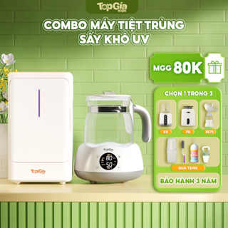 Máy tiệt trùng bình sữa UVC TopGiaKids, sấy khô tiệt trùng thông minh tự động, đa năng