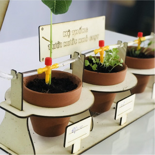 Trò Chơi Stem, Bộ Kit Trồng Cây, Hệ Thống Tưới Nước Tự Động, Kèm Hạt Giống DIY