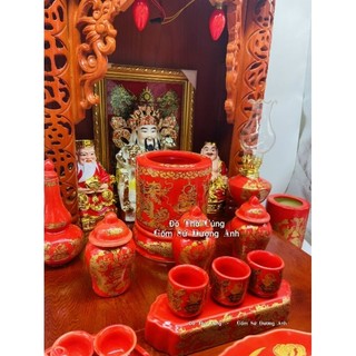 Chén thờ cúng màu ĐỎ ,chén nước màu Đỏ ( 1 cái Chén lẻ)