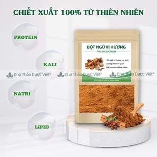 Bột ngũ vị hương 500g, bột gia vị ướp thịt nướng, chiên, rán, thơm ngon, chuẩn vị