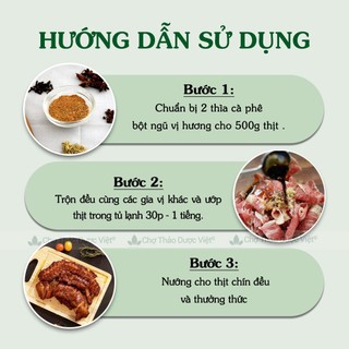 Bột ngũ vị hương 500g, bột gia vị ướp thịt nướng, chiên, rán, thơm ngon, chuẩn vị