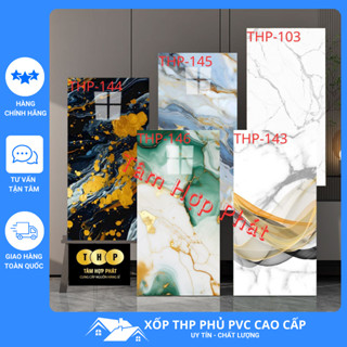 Combo 50 Tấm Xốp THP Cao Cấp Phủ PVC Vân Đá Cẩm Thạch Tông Màu Đá Xám Trắng Cho Phòng Ngủ Chống Ẩm Mốc