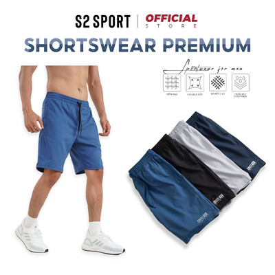 Quần đùi nam thể thao S2 SPORT quần short gió mềm mịn thoáng khí, mặc hè thoải mái vận động - QS02