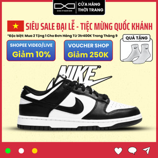 Giày Dunk Low Retro Panda DD1391-100 AUTH thể thao dành cho nam nữ, Dunk Low Retro Panda real Fullbox OXO FASHION