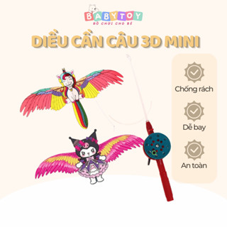 Đồ Chơi Diều Cần Câu 3D Mini Cho Bé Họa Tiết Hoạt Hình Dễ Thương Có Cần Câu Điều Khiển Cho Bé Kích Thước 30cm-50 cm BT04