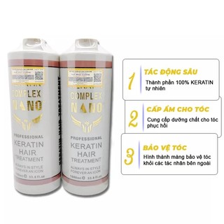 HẤP PHỤC HỒI KERATIN COMPLEX NANO 1000ML CAO CẤP
