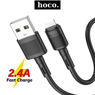 Dây sạc Hoco sạc nhanh 2.4A cáp nhựa PVC siêu bền dành cho 6 7 8 X 11