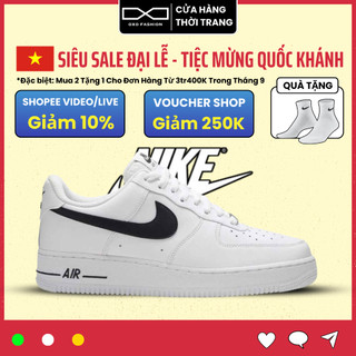 Giày air force 1 chính hãng cho nam nữ, af1 black white CJ0952-100 real fullbox OXO FASHION