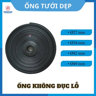 Ống tưới dẹp phi 42mm hoặc 49mm, Không đục lỗ, dùng dẫn nước tưới cây, màu đen