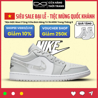 Giày Jordan 1 Low Grey Camo DC9036-100 AUTH thể thao dành cho nam nữ, jordan 1 real Fullbox OXO FASHION