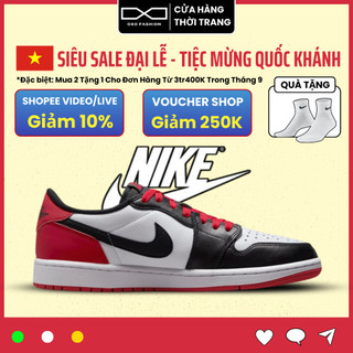 Giày Air Jordan 1 Retro Low OG ‘Black Toe 2023’ CZ0858-106 AUTH thể thao dành cho nam nữ, Jordan 1 real FullBox