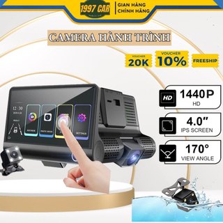 Camera Hành Trình Ô Tô 3 Mắt Màn Hình 4 inch fullHD 1080p - Camera Trước, Bên Trong Xe, Sau Xe - 1997 CAR