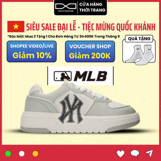 Giày MLB Chunky Liner NY Yankees 'Grey' 3ASXCA12N-50GRL Chính Hãng dành cho nam nữ, MLB real Fullbox OXO FASHION