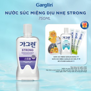 Nước súc miệng ngừa hôi miệng Garglin Strong chai 750ml