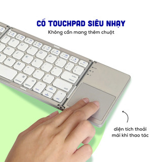 [Bảo Hành 3 tháng 1 dổi 1] Bàn Phím Gập Gọn, Anh Phi Bán Táo, Có Kết Nối Bluetooth mini Kèm Touchpad