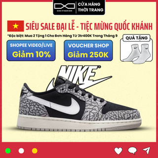 Giày Nike Air Jordan 1 Retro Low OG Black Cement CZ0790-001 Chính Hãng Thể Thao Nam Nữ Fullbox OXO FASHION