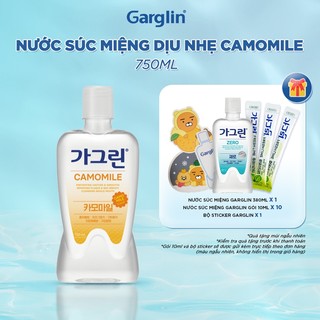 Nước súc miệng ngăn ngừa viêm nướu hương hoa cúc Garglin Camomile chai 750ml