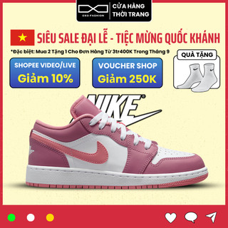 Giày Air Jordan 1 Low Desert Berry 553560-616 chính hãng thể thao cho nam nữ, Jordan 1 Authentics fullbox OXO FA
