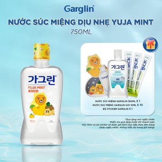 Nước súc miệng thanh nhiệt miệng vị chanh Thanh Yên Garglin Yujamint không cồn chai 750ml
