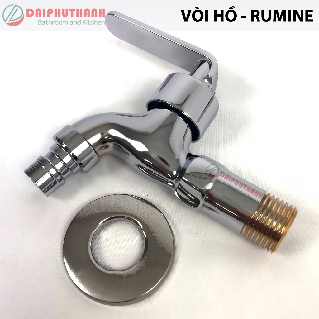 Vòi Hồ Vòi Xả Nước Rumine Gắn Tường - Nhiều mẫu, nhiều chất liệu Inox, thau, nhựa,..