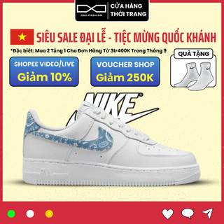 Giày air force 1 07 Essentials Blue Paisley DH4406-100 chính hãng dành cho nam nữ, af1 Blue Paisley fullbox Oxo Fashion