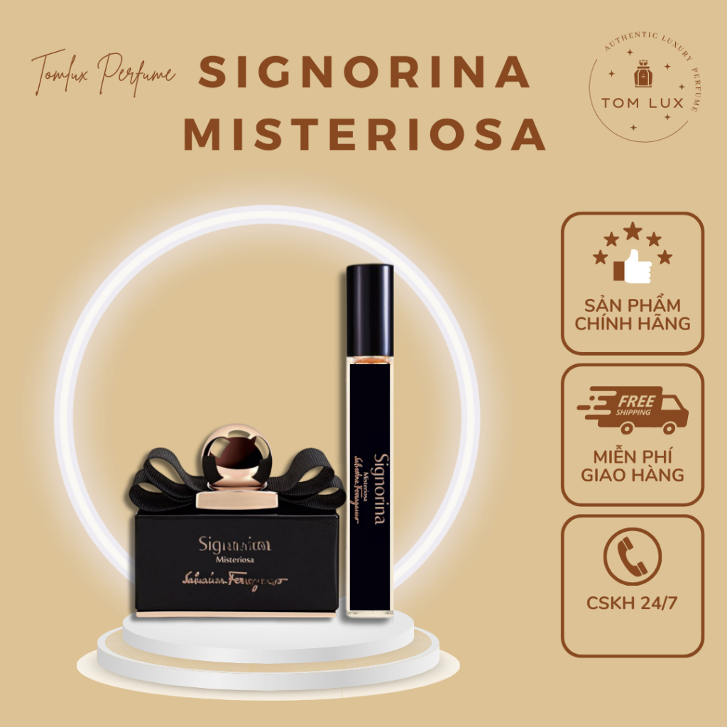 (MẪU THỬ) Nước Hoa Nữ Signorina Misteriosa EDP TomLux 10ml (Sig Đen)
