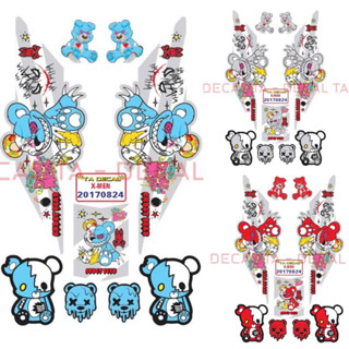 Tem xe điện X-MEN mẫu GẤU MA tem dán xe decal 4 lớp chóng nước