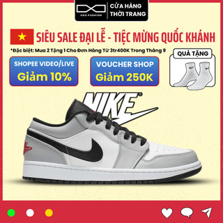 Giày Air Jordan 1 Low Light Smoke Grey V2 553558-030 Auth Thể Thao Cho Nam Nữ, Jordan 1 Low Real Fullbox OXO FASHION