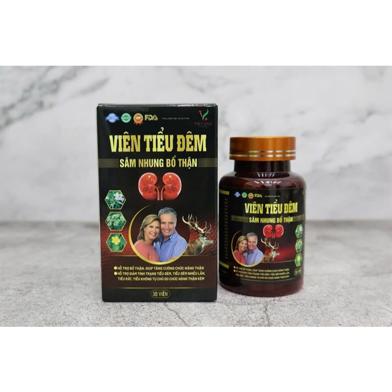 Viên Tiểu Đêm Sâm Nhung Bổ Thận Hỗ Trợ Giấc Ngủ