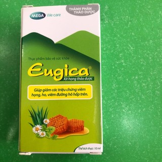 Xịt Họng ,Giảm Ho Thảo Dược Eugica 10ml