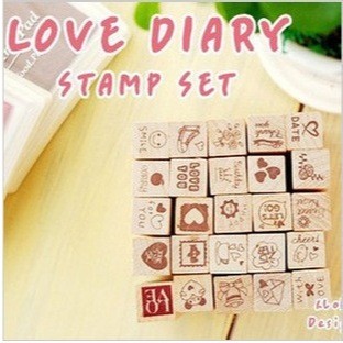 Bộ con dấu Love Diary - Muasamhot1208