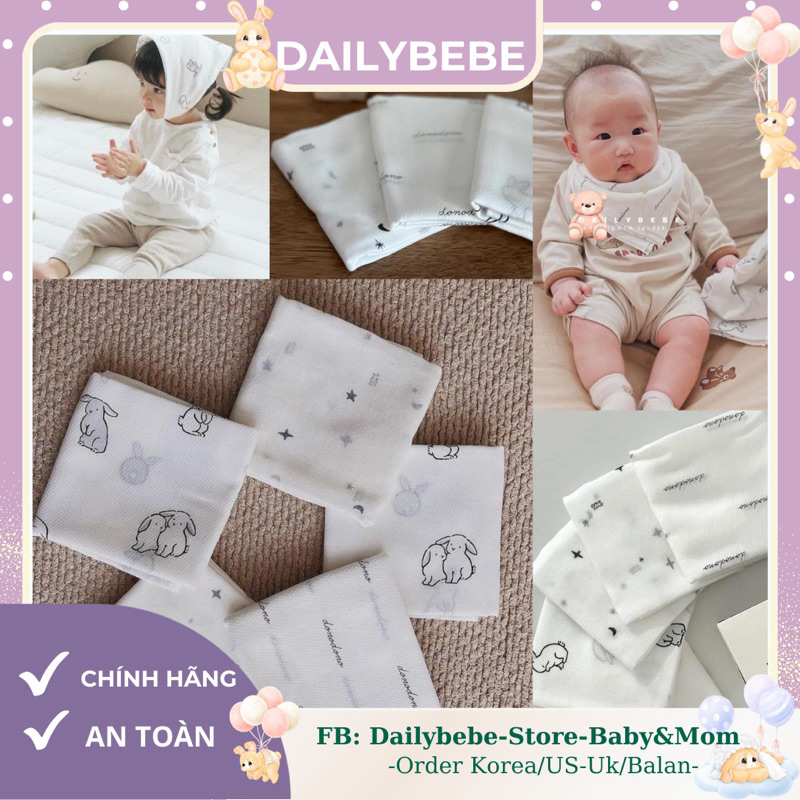 SET 10 KHĂN SỮA HÀN QUỐC 𝗗𝗢𝗡𝗢𝗗𝗢𝗡𝗢 <CÓ SẴN>.