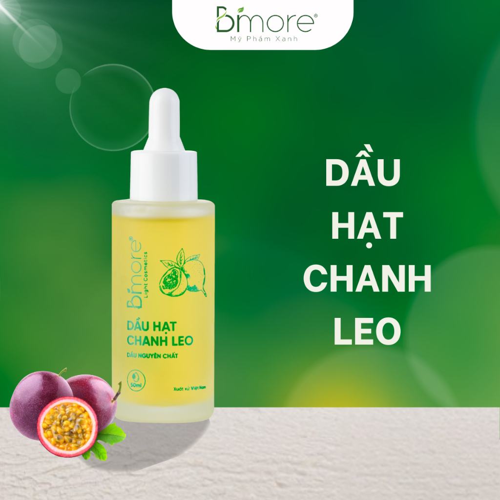 Dầu hạt chanh leo Bimore giúp  chống lão hóa, trẻ hóa da, dưỡng da, dưỡng tóc chai 50ml
