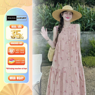 Váy Bầu Babydoll Chất Vải Mát Cho Mùa Hè Thiết Kế Dáng Dài Suông Cao Cấp 2025