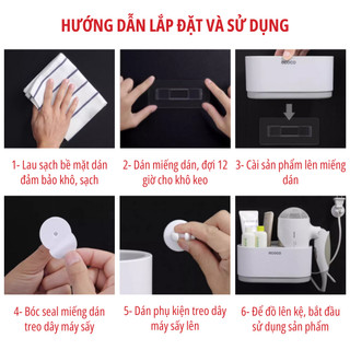 Kệ để máy sấy tóc, để đồ ECOCO cao cấp 1811
