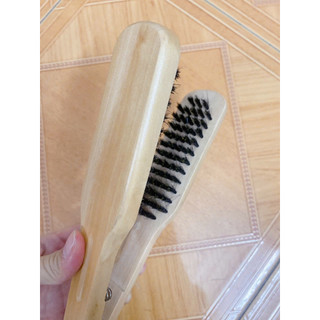 Lược kẹp gỗ duỗi tóc tiện lợi _SSLKG