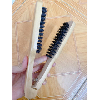 Lược kẹp gỗ duỗi tóc tiện lợi _SSLKG