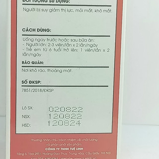 Dầu gấc Tuệ Linh (Hộp 60 viên)