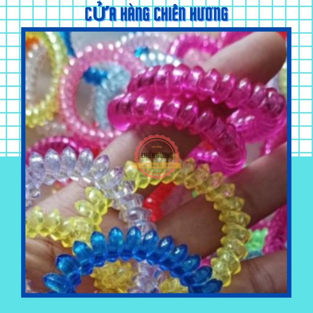 Set 5 Chiếc Buộc Tóc Lò Xo Nhiều Màu
