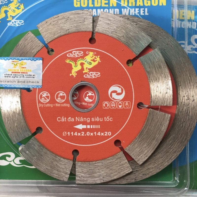 LƯỠI CẮT GẠCH CON RỒNG 114MM