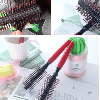 Lược tròn đỏ chải tóc _SSLT