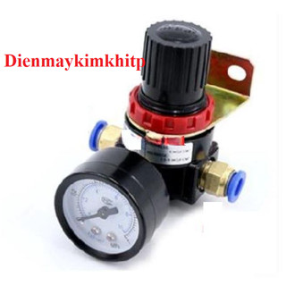  Van tăng giảm áp xuất khí nén AR2000 có kèm chân nối nhanh ống hơi 4-6-8-10-12mm 