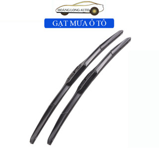 (H25) Gạt Mưa Ô Tô 3 Khúc Cao Cấp Thân Cứng Lưỡi Silicone Loại Ngàm U Nhiều Kích Thước