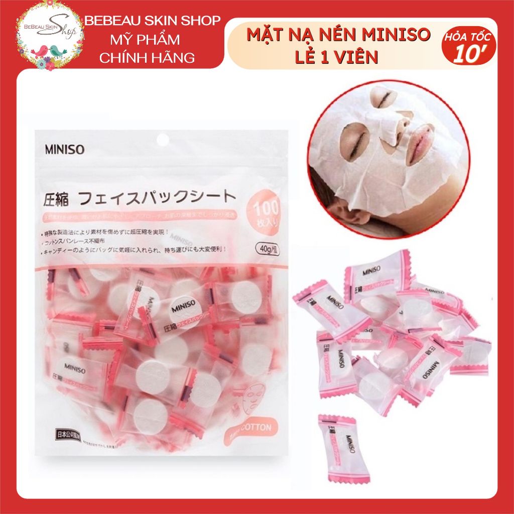 Mặt Nạ Nén Miniso Nhật Bản 1 viên