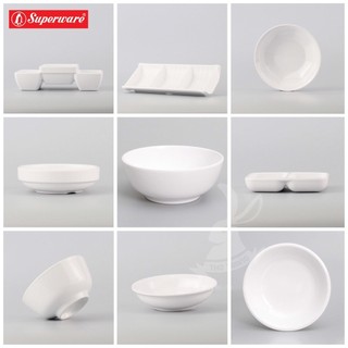 Chén, dĩa chấm màu WHITE Srithai Superware Thái Lan cao cấp