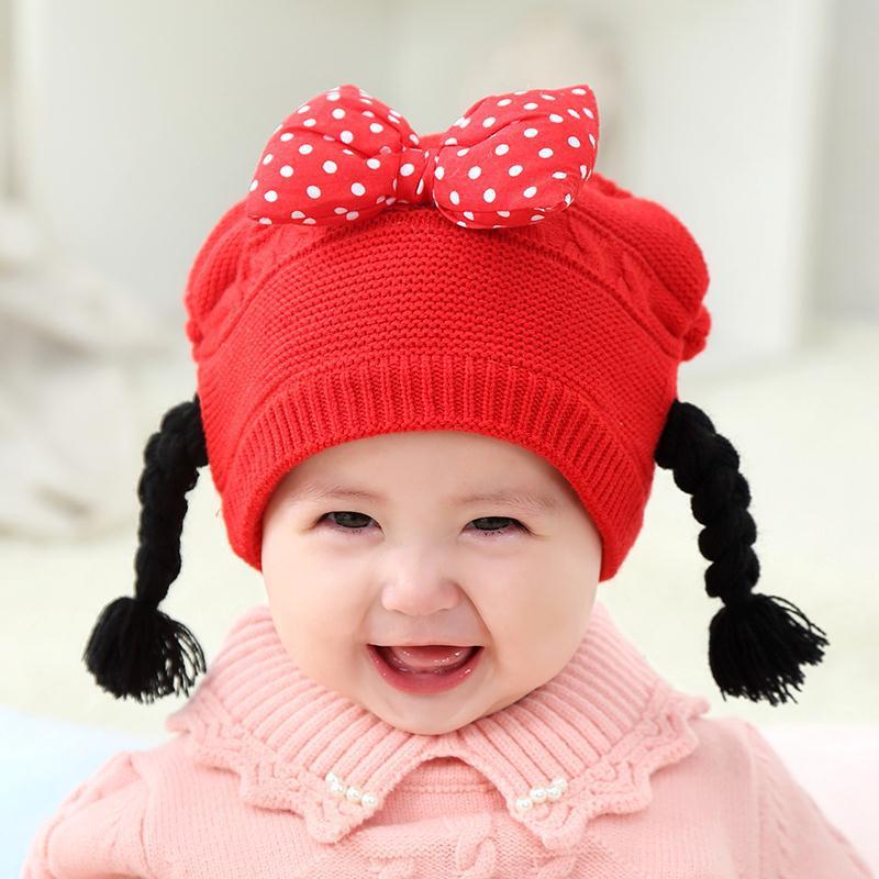 Nón Len Cho Bé Đính Nơ Thắt Bính 2 Bên